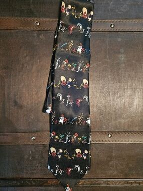 Warner Brothers Loonwy Toons Novelty Cartoon Pattern Tie